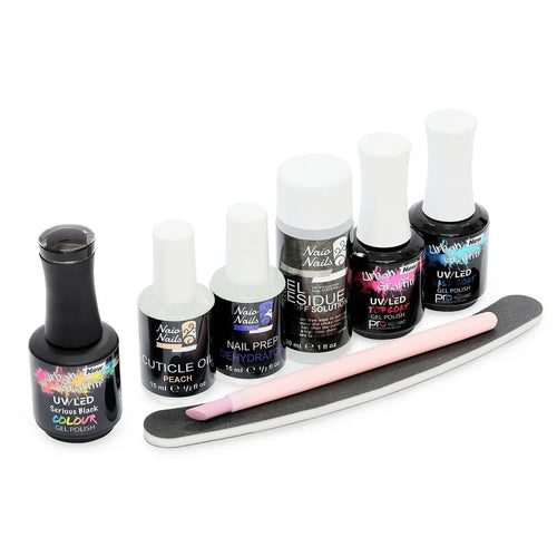 Gel Polish Startkit - Serious Black
