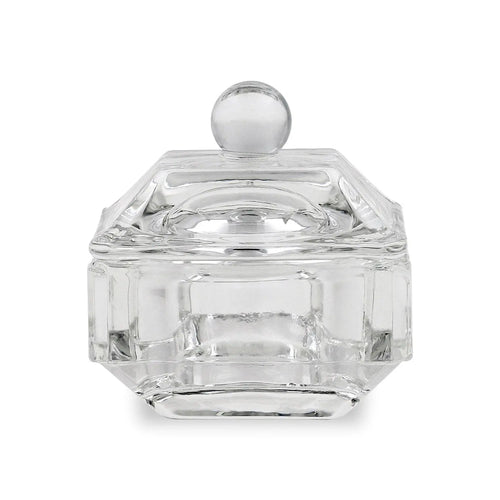 Kristall / Glas Dappen Dish & Lock - Fyrkantig Form