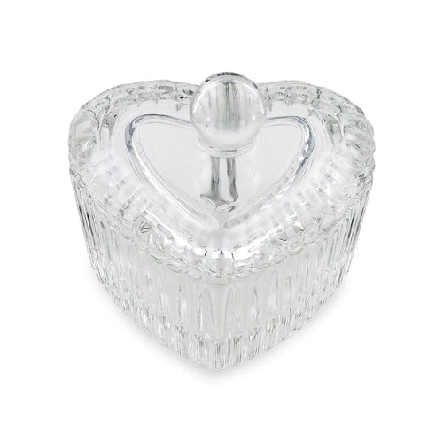 Kristall / Glas Dappen Dish & Lock - Hjärtform