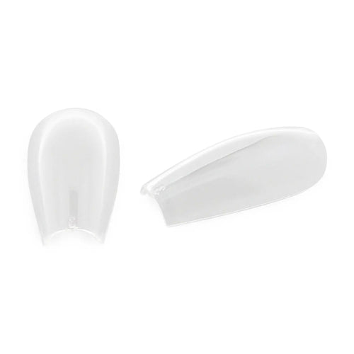 Full täckning Pre-Pinched ballerinanageltoppar - genomskinliga nageltoppar - 360 tips