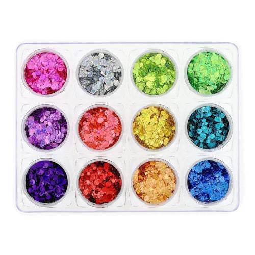 Glitterset - NGS-007 - Blandade storlekar glitterprickar