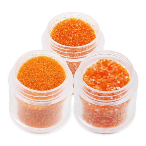 Torsion orange | Paillettes pour ongles | B0504