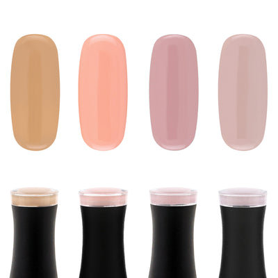 Kollektion av nude-gelélack