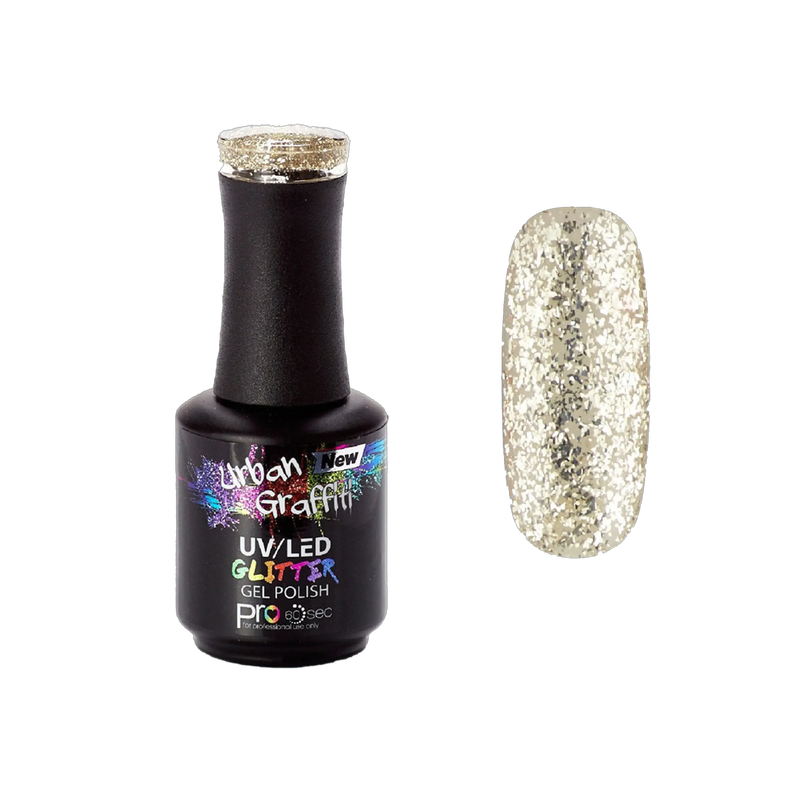 Midas Touch - UGGP-A0914 Urban Graffiti Guldglitter Gelnagellack 15ml